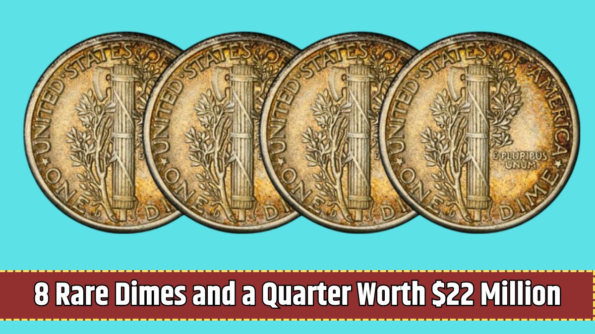 8 Rare Dimes and a Quarter Worth $22 Million