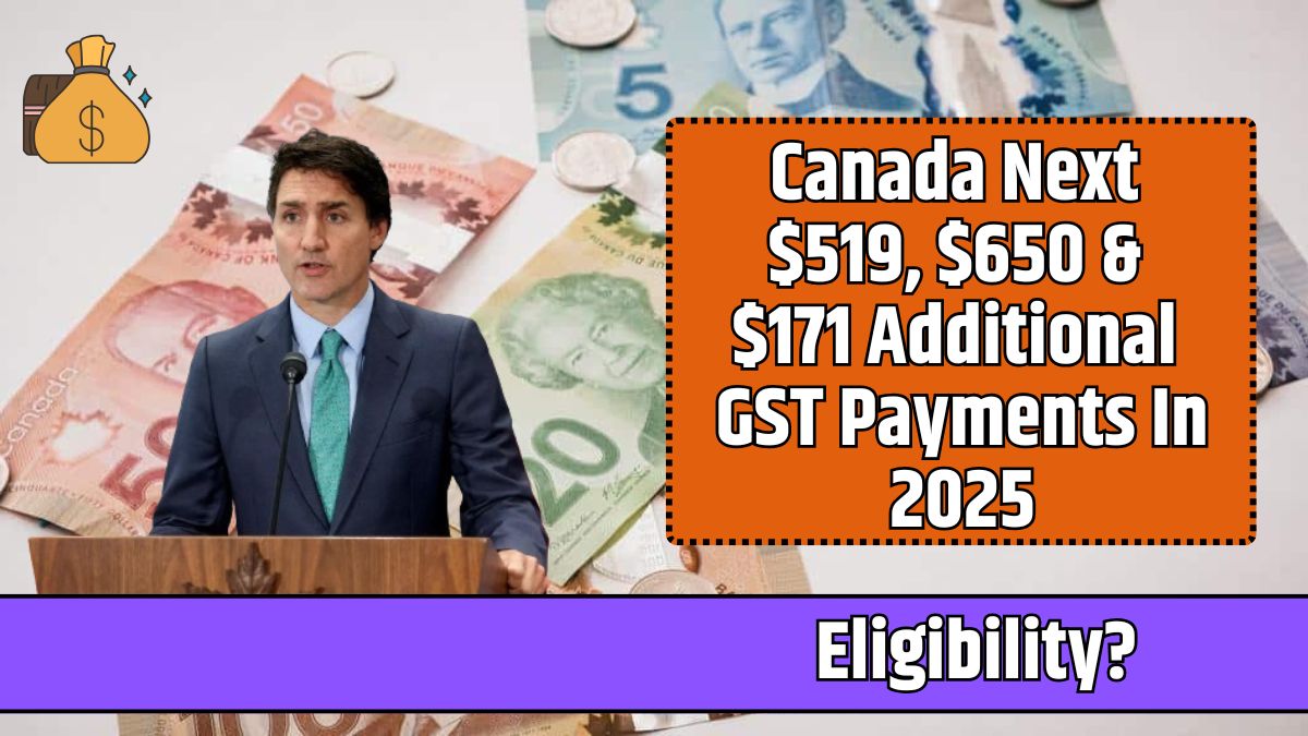 Canada Next $519, $650 & $171 Additional GST Payments In 2025